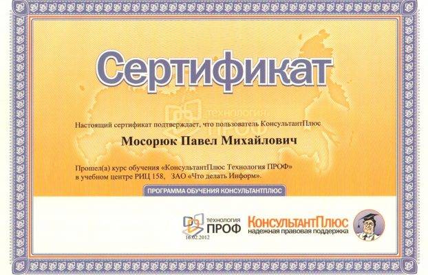 КонсультантПлюс Технология ПРОФ